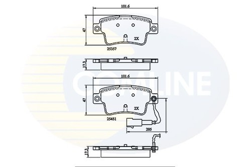 Comline rear brake - comline,
