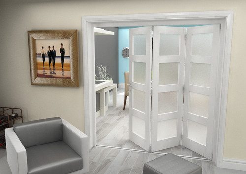Internal bifold doors white - internal,