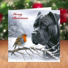 Cane Corso Dog Christmas Card