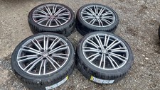 GENUINE 18 INCH VAG ALLOY WHEELS 5 X 112 NEW 225 40 18 TYRES VW GOLF CADDY VAN