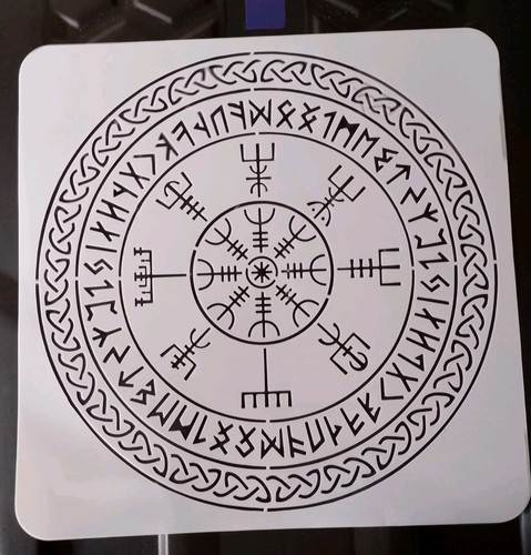 Large viking compass runes - &,