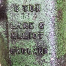 Vintage Lake & Elliot England Car Jack M6. 6ton
