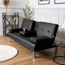 Sofa bed seater - 2, black