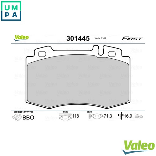 Brake pad set disc - brake,