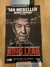 Signed Ian McKellen King Lear Poster