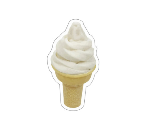 Ice cream cone sticker - ice,