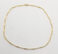 Long bamboo silver gold plated - silver/gold,