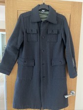 Diesel Womens Hobble Wool Trench Coat UK 10/12 Medium