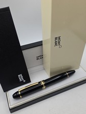 Montblanc Meisterstuck Window Gold 149  Black Fountain Pen New In Box