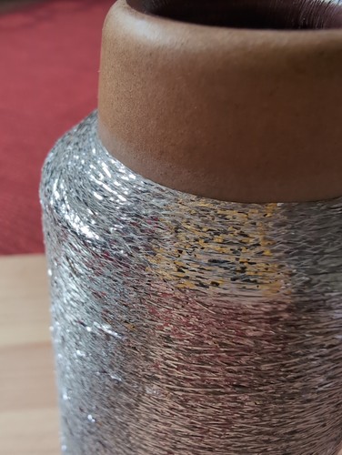 Silver lurex cone metallic - silver,