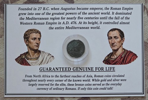 Ancient roman bronze coin - roman,