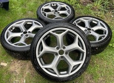 2011-2018 MK3 FORD FOCUS ST 18" SNOWFLAKE ALLOY WHEELS AND TYRES
