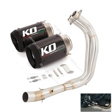 For Yamaha YZF R7 MT07 2021-25 Full Exhaust Muffler System Front Pipe End Tips