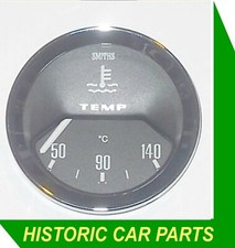SMITHS WATER TEMPERATURE GAUGE - 50-140 Centigrade Black Face suit 50-70s cars