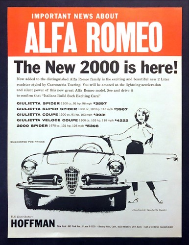 1960 alfa romeo - alfa, giulietta