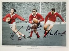 JPR Williams Gareth Edwards & Phil Bennett (Wales) signed 16x12 photo RACC 
