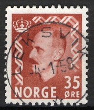 Norway 1955-57, NK 432 Son Leksvik 4-1-58 (NT)