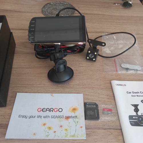 Geargo dash cam with 32gb - dash, sd