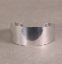 Vintage Mexican 925 Solid Silver Cuff Bracelet – TS-30 Taxco – Modernist Design