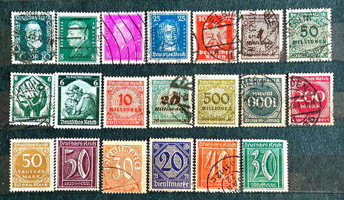 German stamps third reich - german, lot