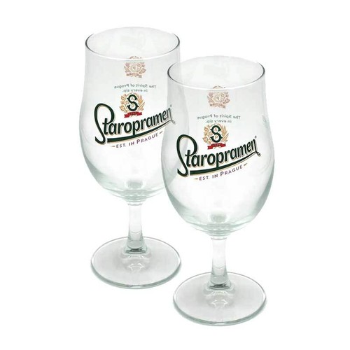 Staropramen stemmed half pint - staropramen,