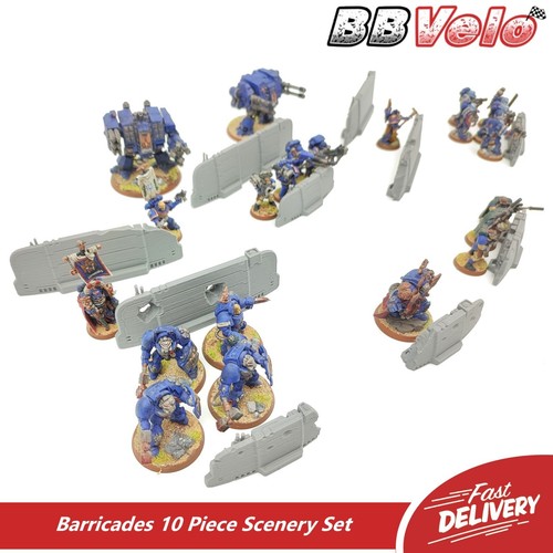 10pcs scenery set - 10pcs, barricades