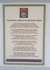 Royal Welch Fusiliers Poem