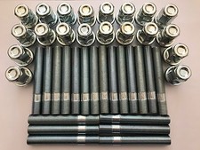 20 X M12X1.5 ALLOY WHEEL STUDS + NUT CONVERSION 80mm LONG FITS SUZUKI TOYOTA M