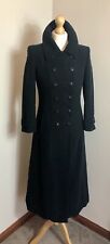 Per Una Moleskin Velvet Long Double Breasted Military Riding Coat UK 8 Steampunk