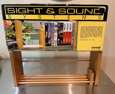 Vintage Cornwall Oak Wood CD / DVD / VHS/ media storage shelf