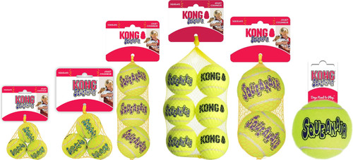 Kong airdog squeaker tennis - kong,