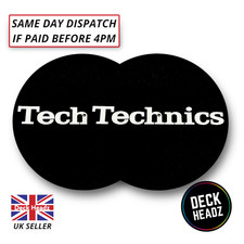 2 x Technics Slipmat Black w/