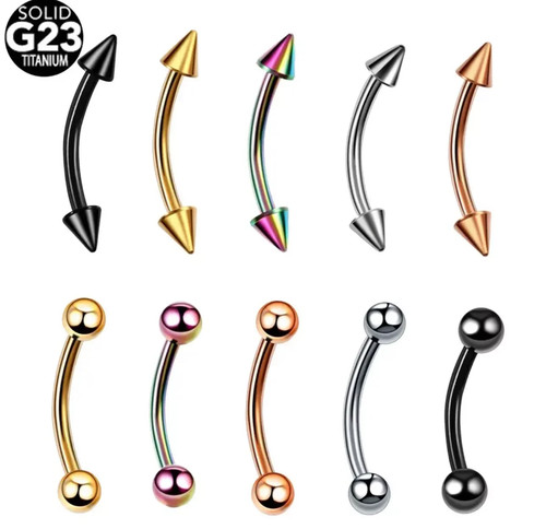 Curved eyebrow bar barbell - curved,