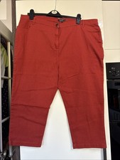 Ladies Rust Cropped Jeans Size