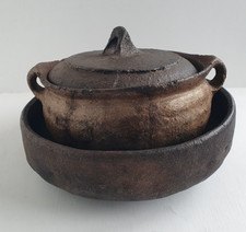 ANTIQUE MICACEOUS CLAY SMALL