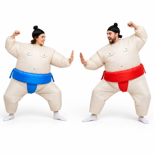 Adult red and blue inflatable - red,