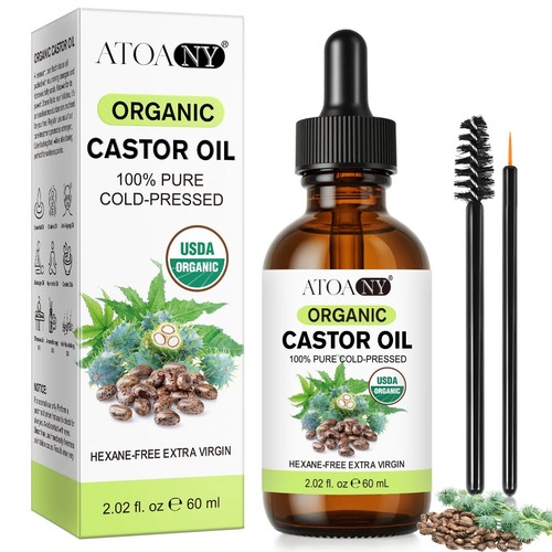 Atoany organic castor oil 60ml - atoany,