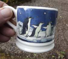 Emma Bridgewater Pottery Baby Mug All over Winter Penguins Unused