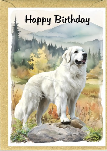 Pyrenean mountain dog - dog, (4"x