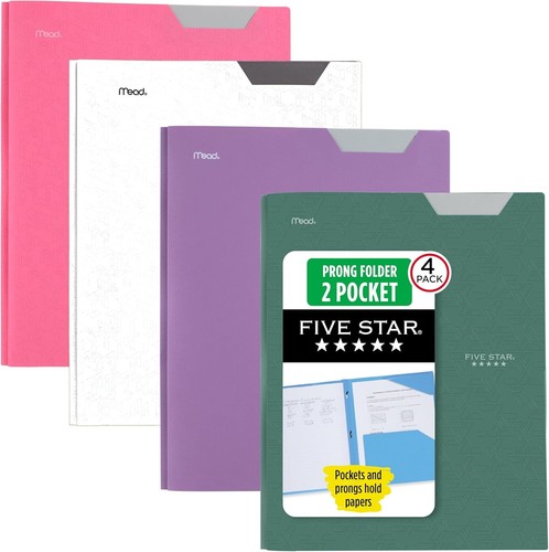 Five star pocket - 2-pocket, plastic