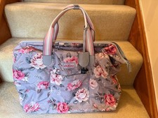 Cath Kidston Luggage Bag with Metal Frame Across Each Top Side and Padlock