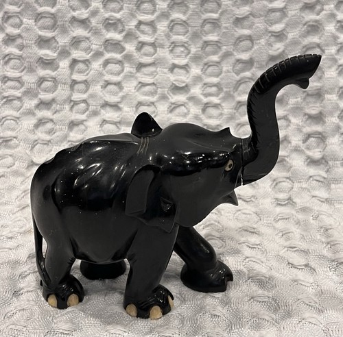 Vintage hand carved black - hand-carved,