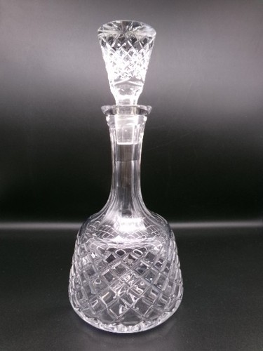 Vintage cut crystal decanter - cut,