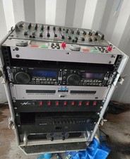 DJ Equipment Bundle: CD Deck, Mixer, Amplifier, Speakers, Cables and more