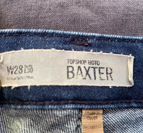 Topshop baxter blue jeans size - baxter,