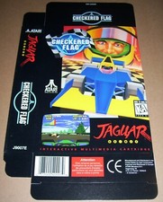Atari Jaguar 64-Bit Games Console CHECKERED FLAG Game Box NEW P/N J9007E
