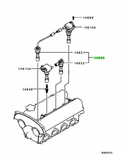 Cable set spark - set,, for