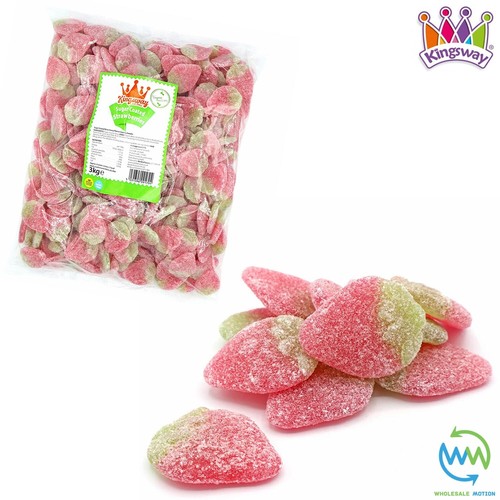 Sugar coated strawberries - sugar,
