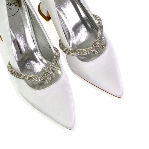 Womens slip bridal shoes - on,
