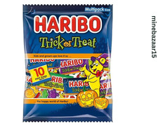 Haribo Trick or Treats Sweet Bundle – 160g Pack with 10 Assorted Mini Bags
